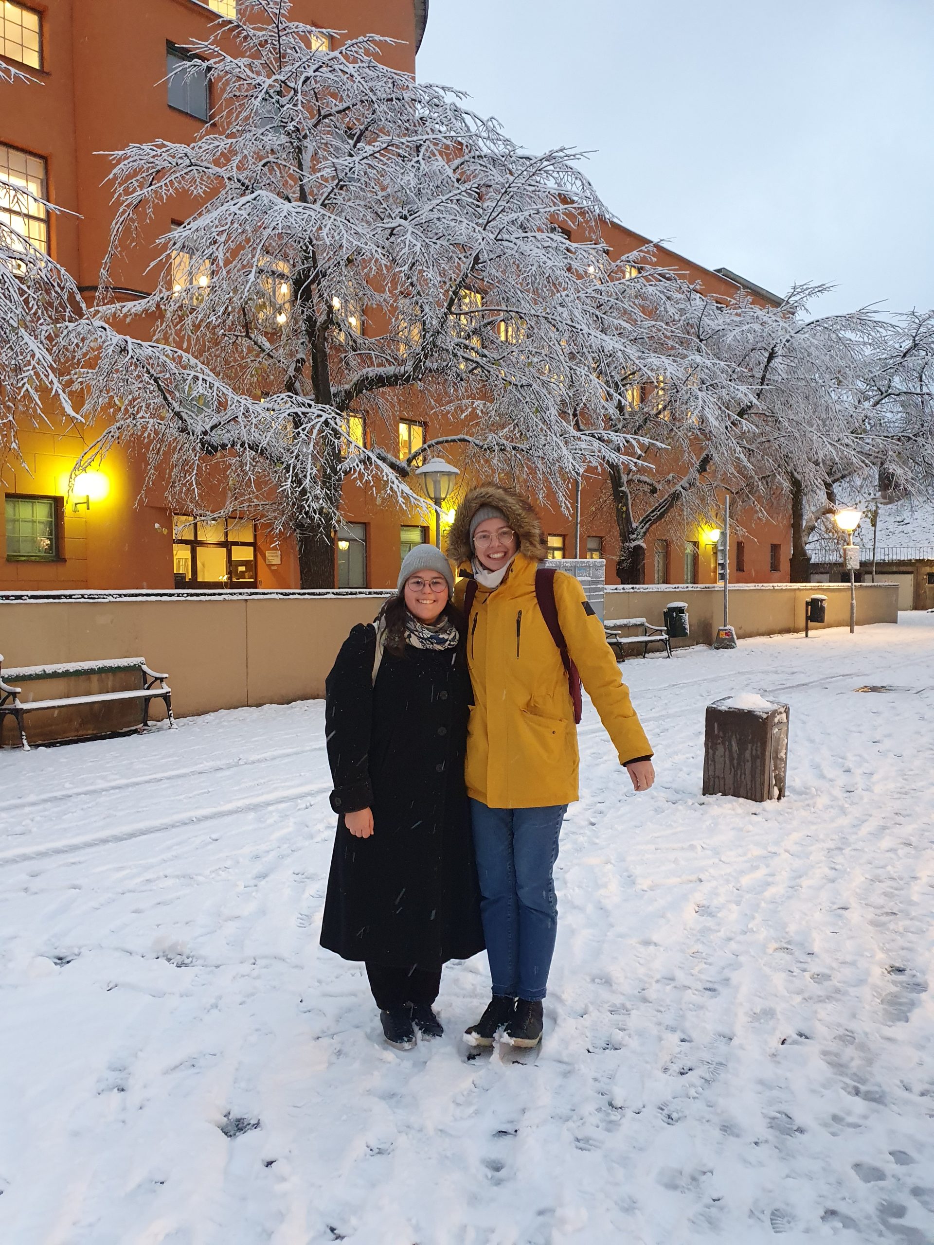 Snowy day in Stockholm with a friend. Photo credit: Mark Tamm
