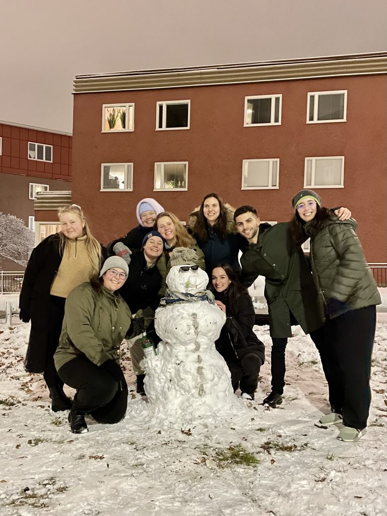 First snowman with my TPP classmates