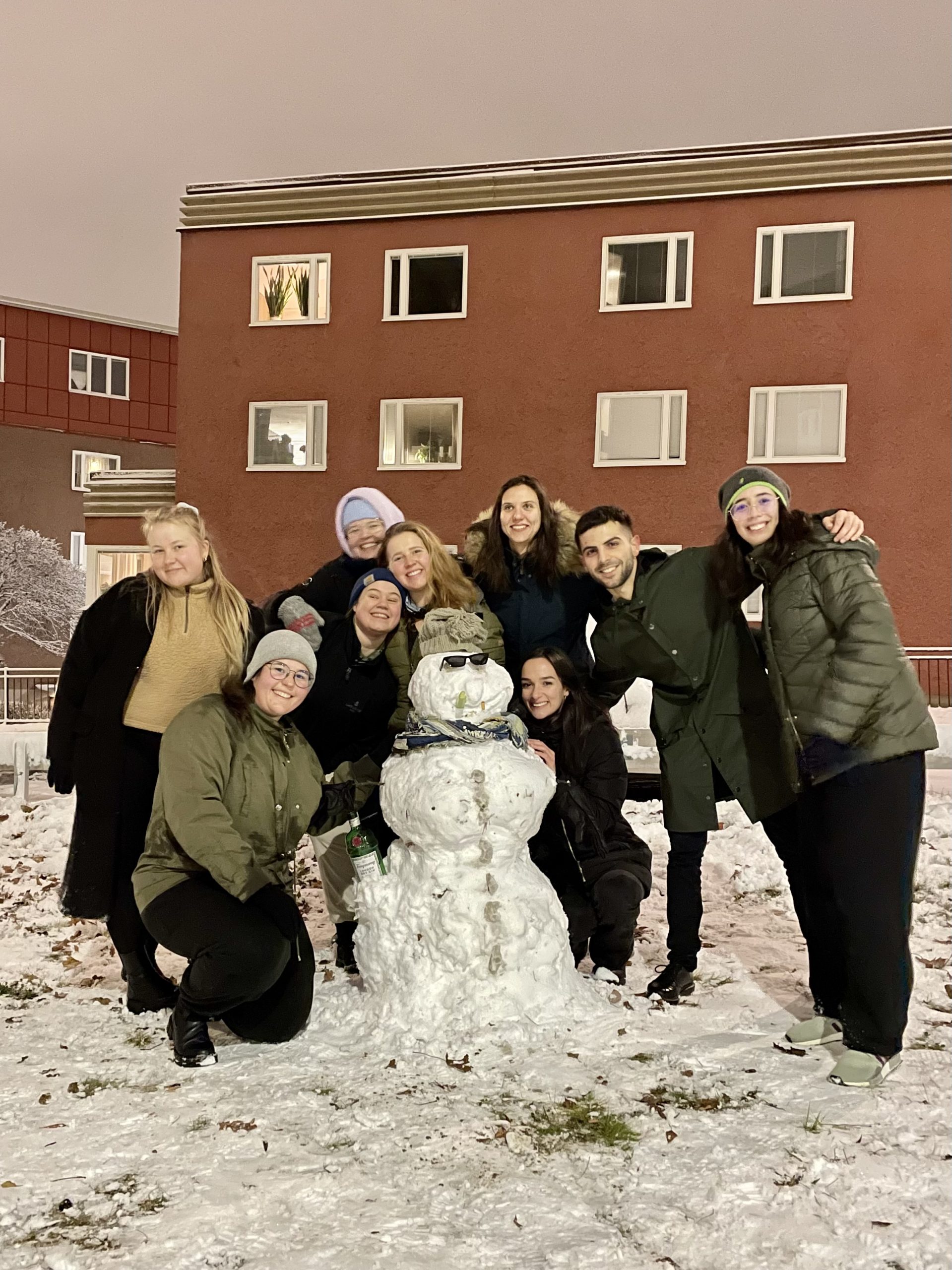 First snowman with my classmates. Photo credit: Mai-Liis Liiser.