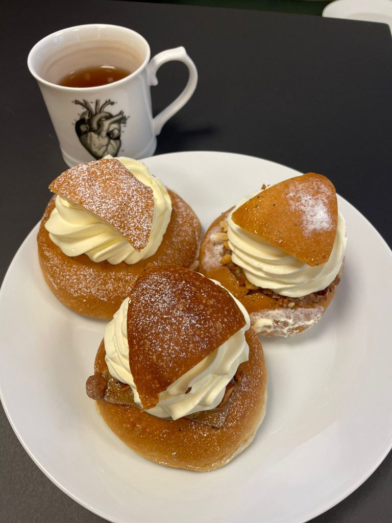 Nothing better than semlas with a cup of tea.