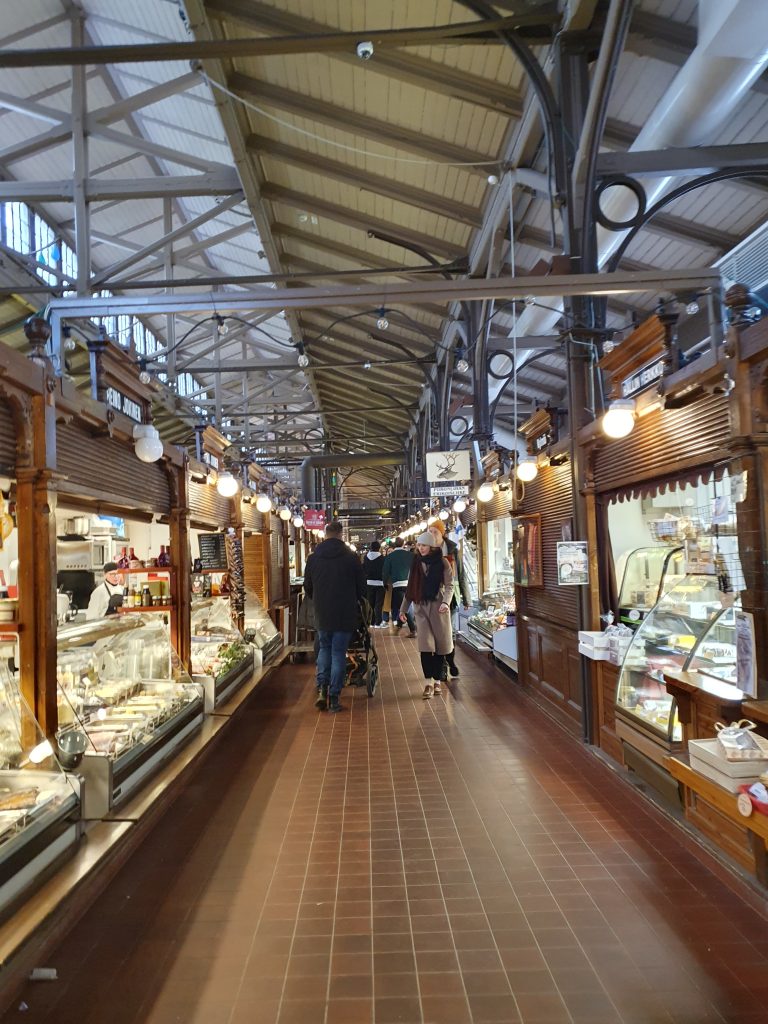 Turku Market Hall inside.