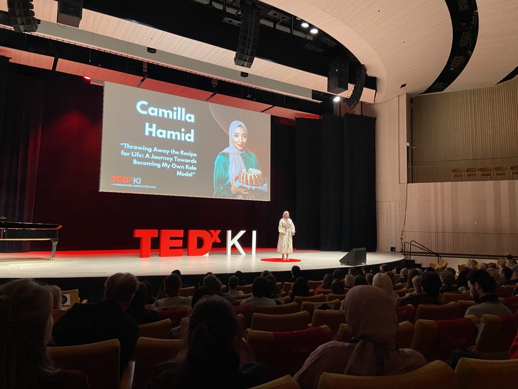 TEDxKI Camilla Hamid. Photo Credit: Federico Picciau