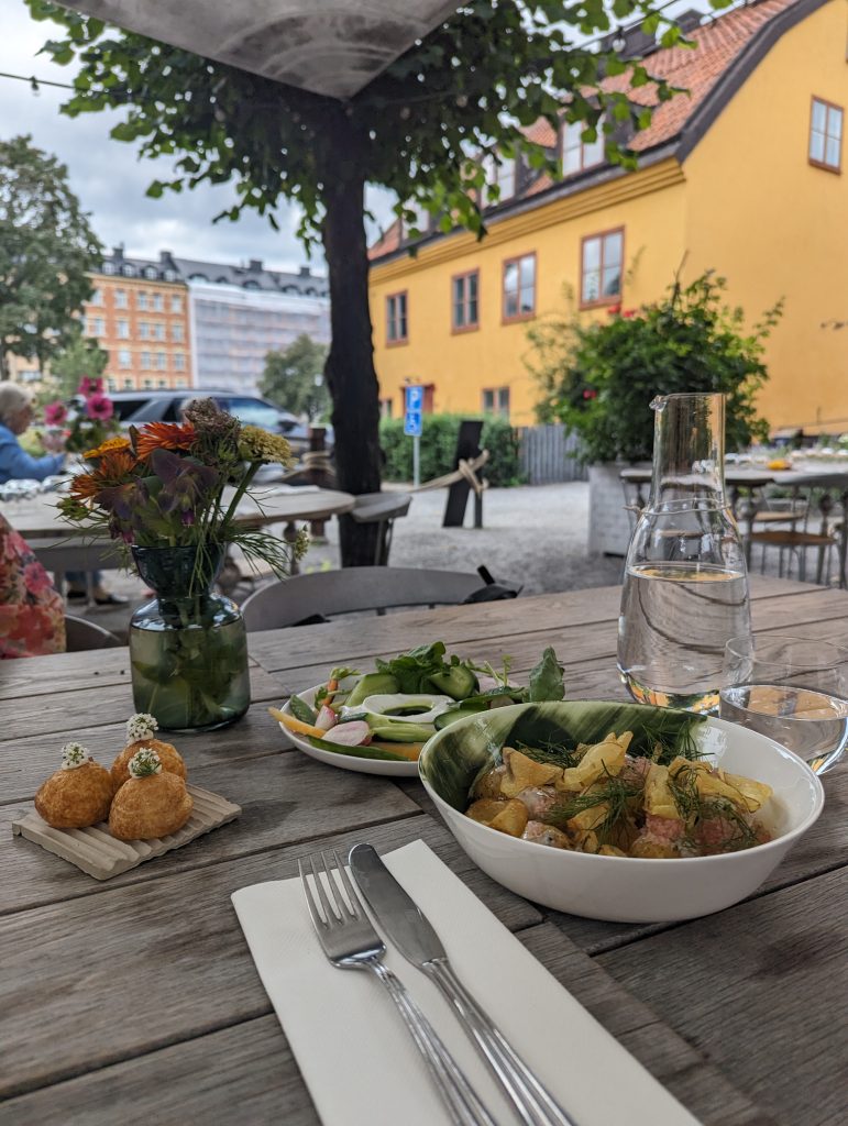 Lunch at Restaurant Oxenstiernan. Photo Credit: Tade Idowu