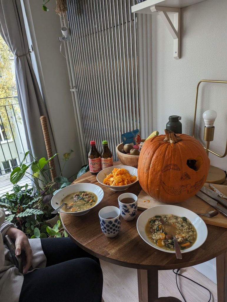 Preparing for Halloween and cold weather. Photo Credit: Tade Idowu 