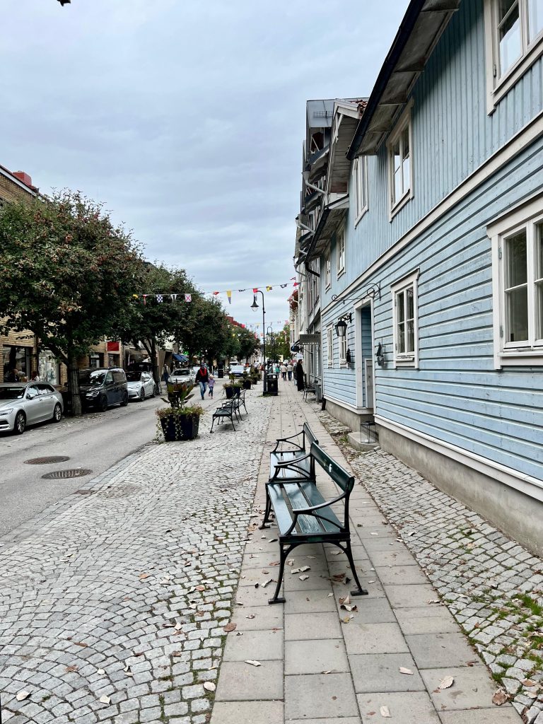 A street view in the city of Vaxholm