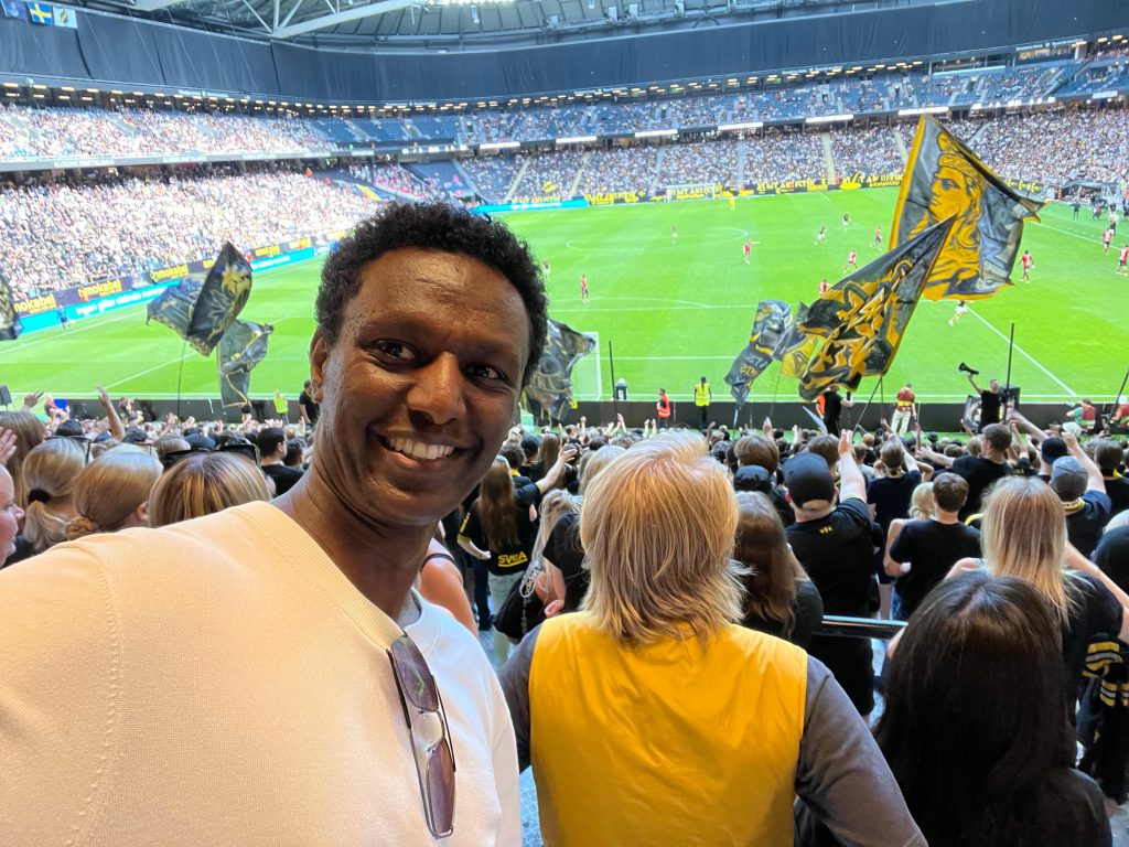 Life as a digital ambassador at KI. at one of the Swedish football stadium