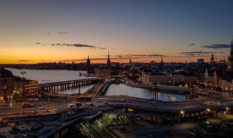 View Stockholm by night