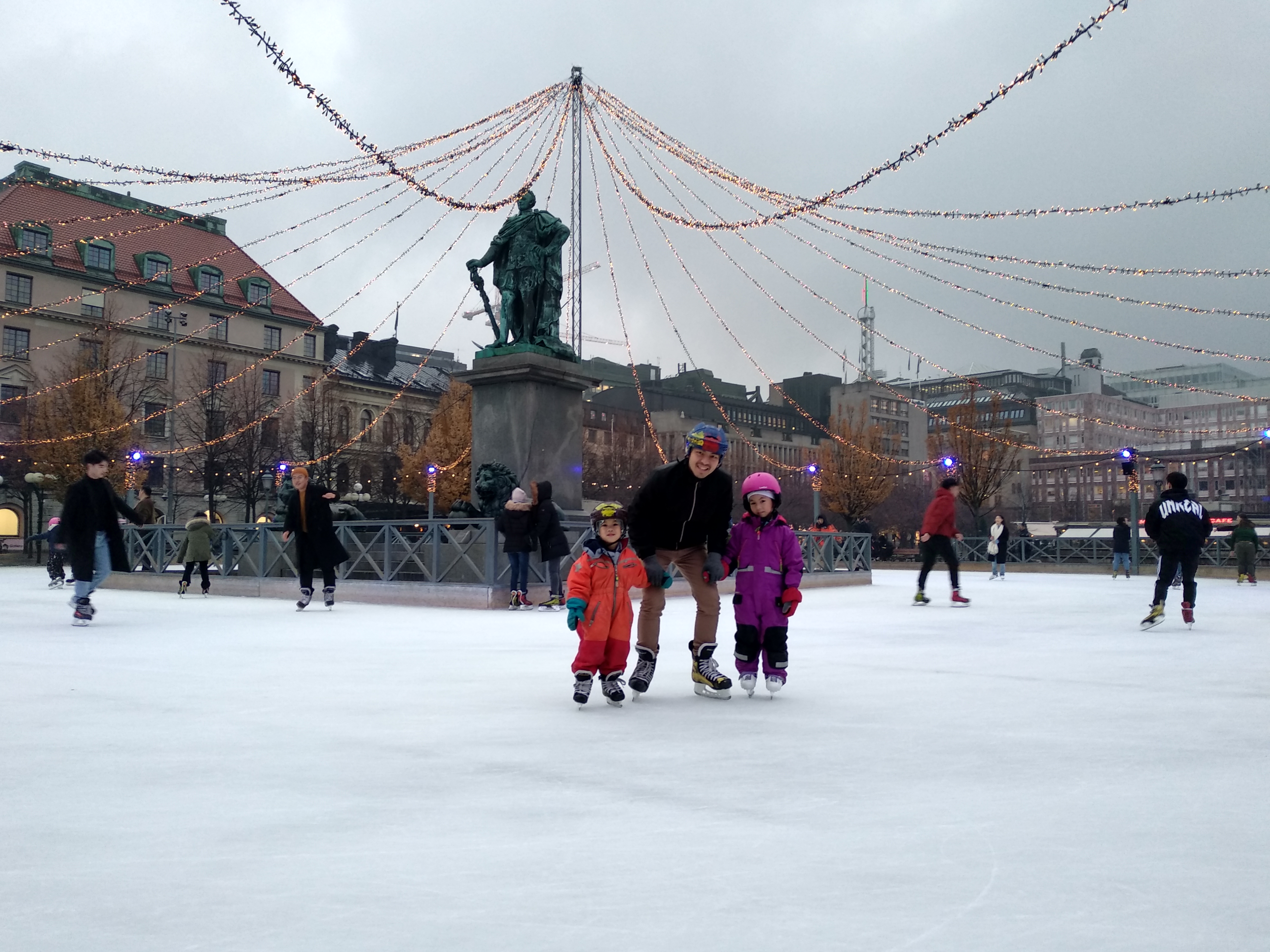 Ice skating in Stockholm