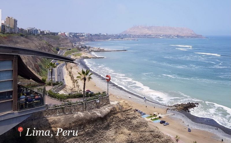 View of the Pacific Ocean from Lima - Peru