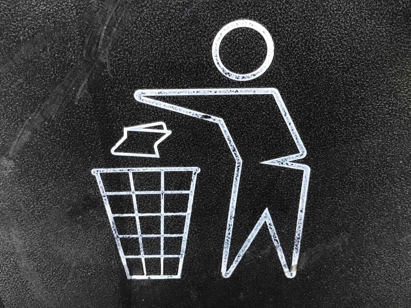 Recycling person icon