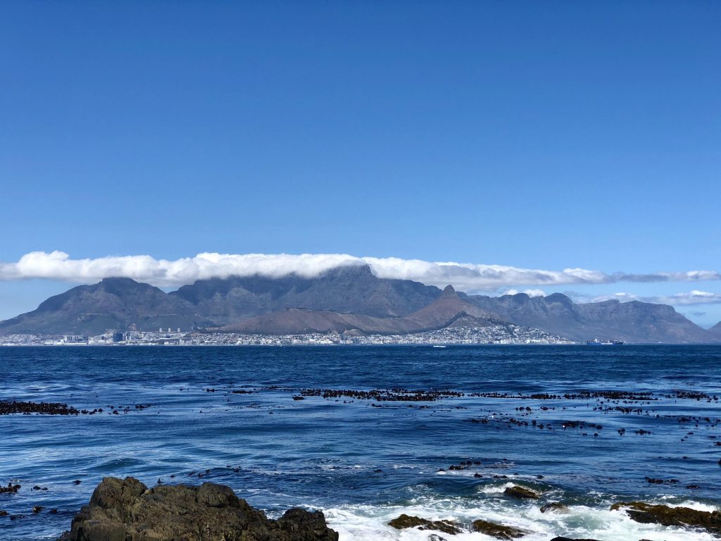 View of Cape Town from Robben Island