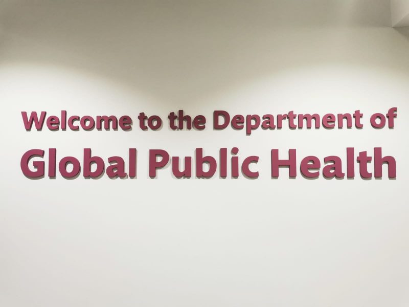 Welcome to the Department of Global Public Health.