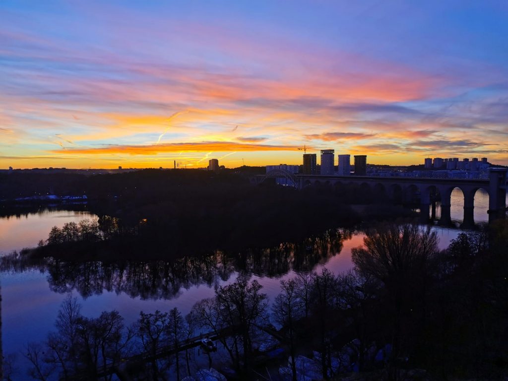 The sunset view from Jägargatan. Credits Alexandra Vaina 
