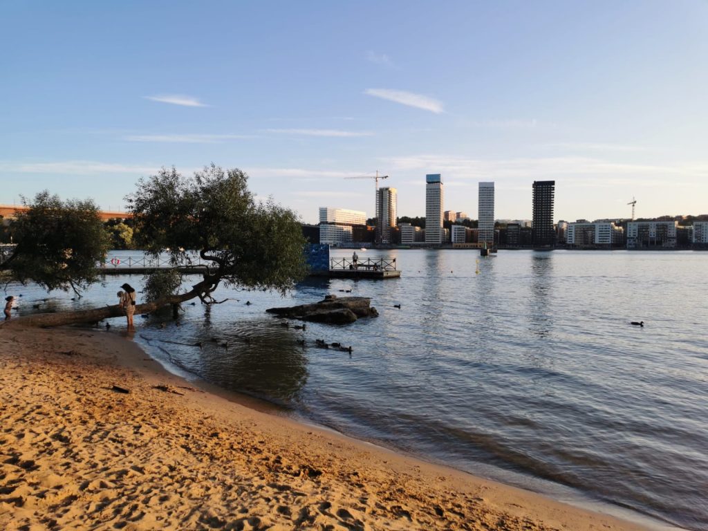 Beach next to Jägargatan in Tantolunden park. Credits Alexandra Vaina 