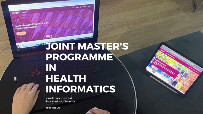computer with Joint master's degree in health informatics website