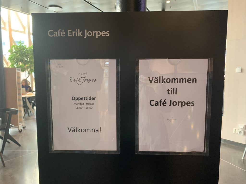Café Erik Jorpes opening times