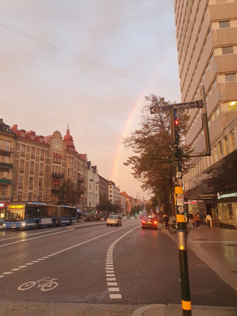 Rainbow at Odenplan.