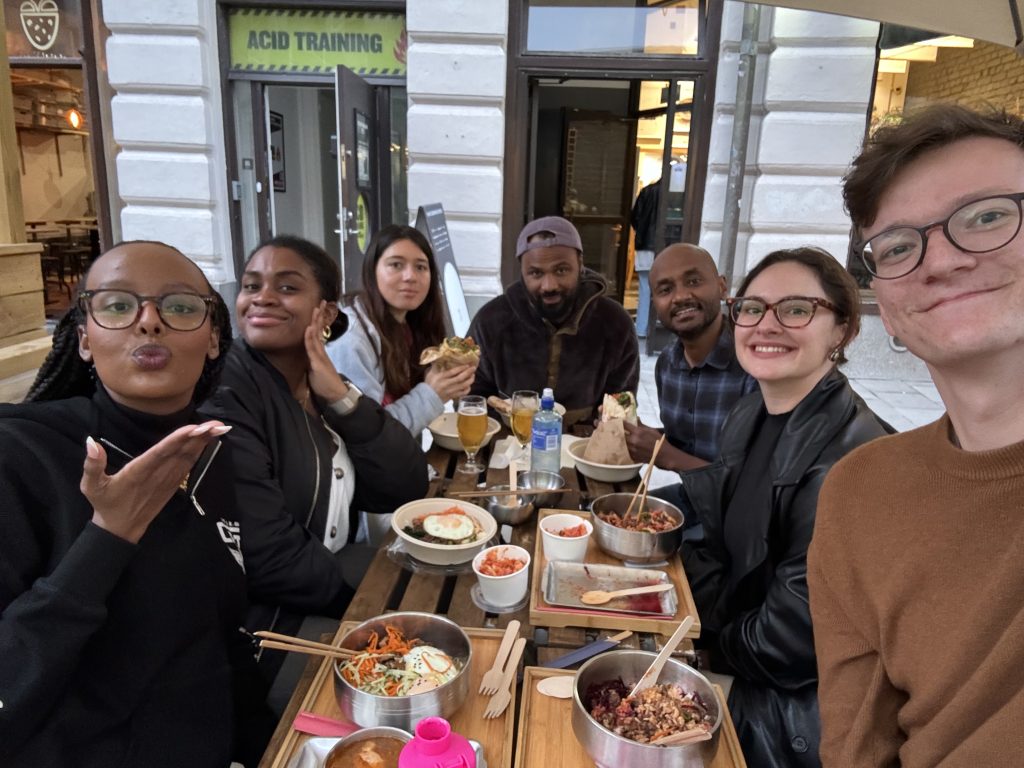 Dinner with my classmates (Photo credit: Wendy Boakai)