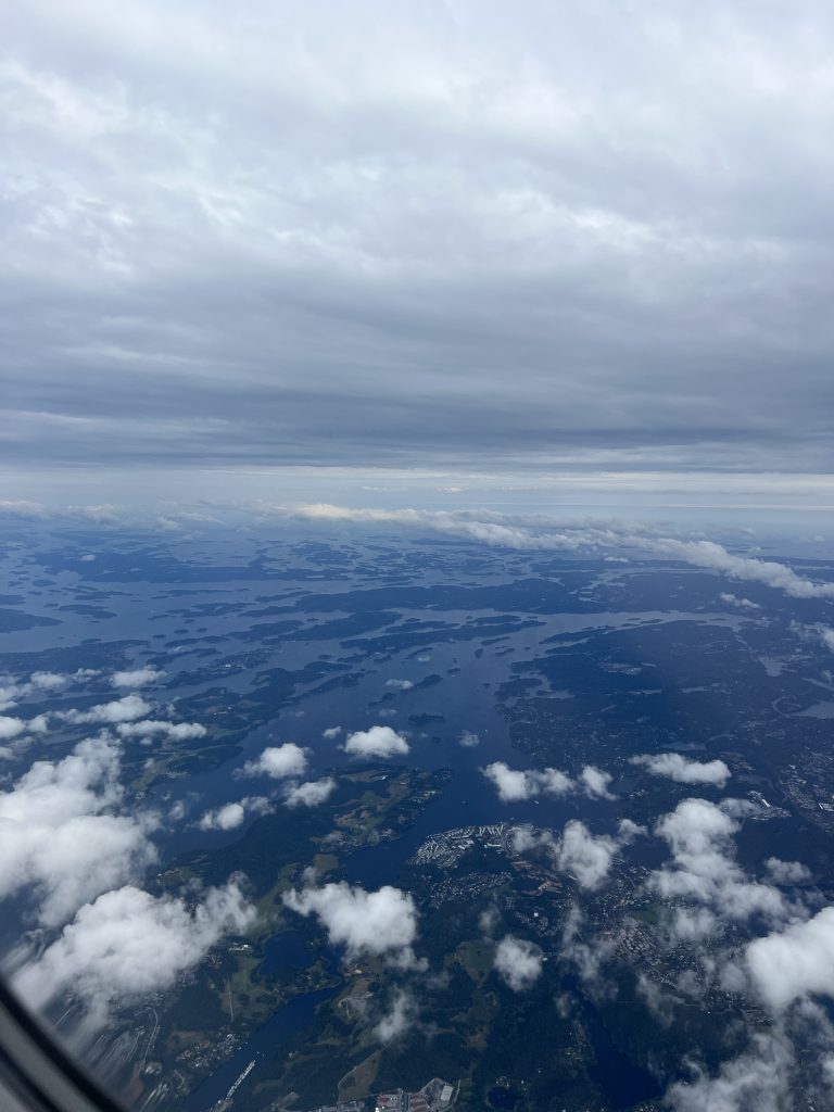 View from my window while landing in Stockholm. Photo credits: Adwika Rag