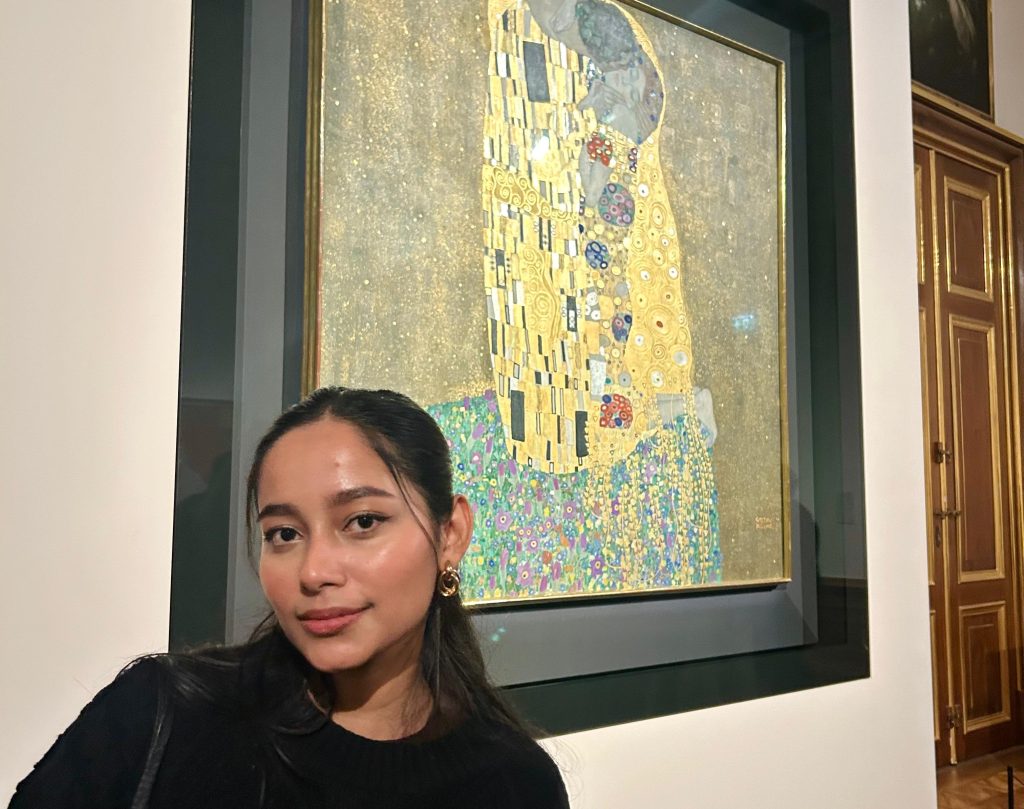 Saifa and art. Photo credit: Saifa Ahmed