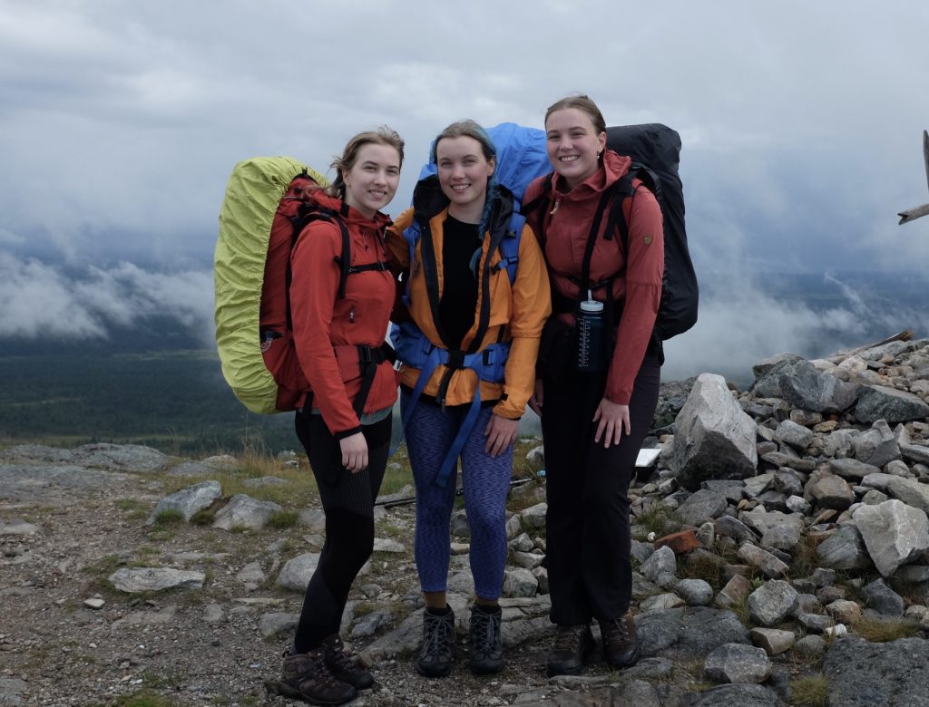Seela hiking with her sisters. Photo credit: Seela Kallio