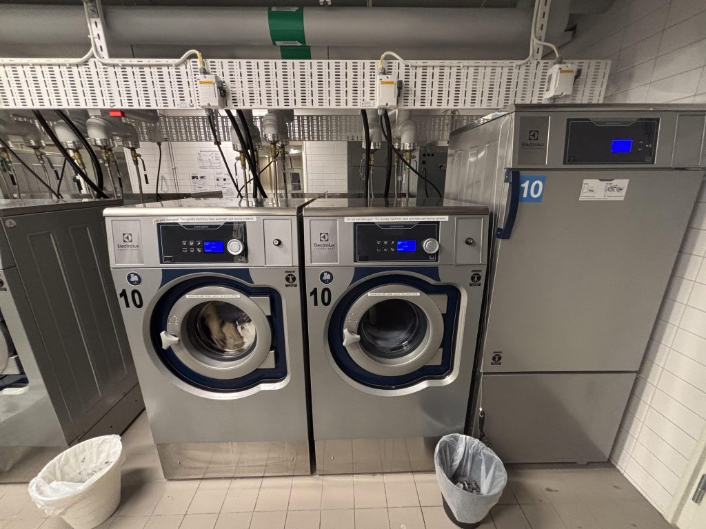 Laundry room station at Fogdevreten 13. Photo credit: Luis Barcena