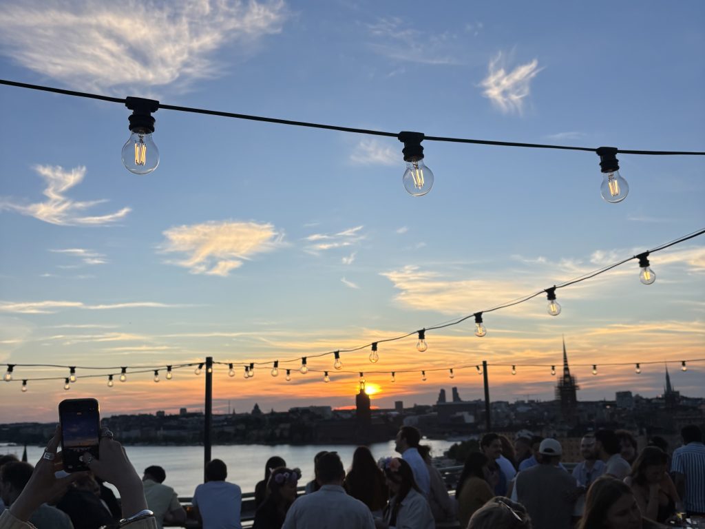 Sunset at Freyja. Photo credit: Luis Barcena